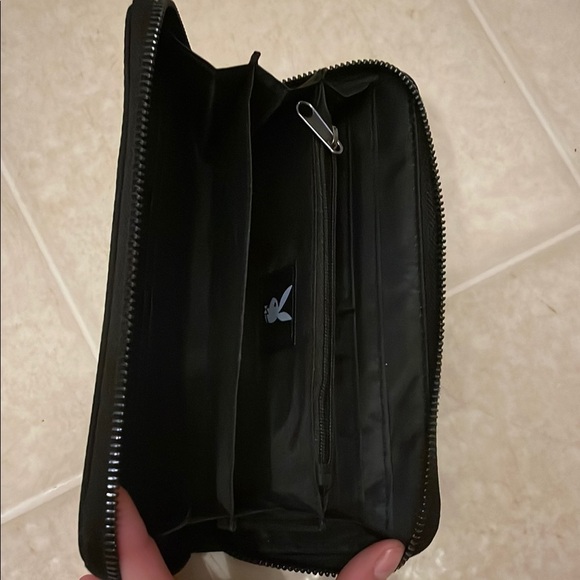Playboy Black and White Logo Wallet - Picture 2 of 9